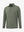 Olive Green Heather Skin-friendly Long Sleeve Melange Polo – 3D flat shirt display