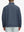 Back half-body shot of the model showcasing the Misty Blue Softshell Jacket’s clean silhouette