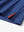Close-up of side hem slit detail on PLUM BLUE Performance Ananas Jacquard Polo