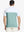 Back half-body view wearing BERYL GREEN Premium Performance Polo
