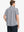 Back half-body view wearing BLACK WHITE GLASSES Stylish Printing Summer Shirt.