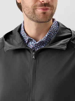 Nylon Blend Water Resistant Windbreaker Jacket