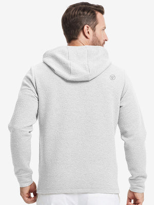 Texture Heather Cozy Hoodies Pullover