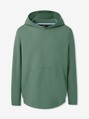Stretch Ultra-Comfy Heather Brushed Rib Knit Hoodie