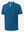 3D render of blue Moisture-Wicking Short Sleeve Henley Shirt.