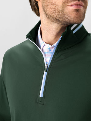 4-Way Stretch Ribbed 1/4 Zip Sweatshirt
