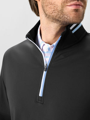 4-Way Stretch Ribbed 1/4 Zip Sweatshirt