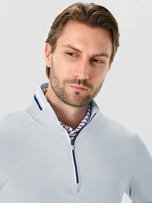 4-Way Stretch Ribbed 1/4 Zip Sweatshirt