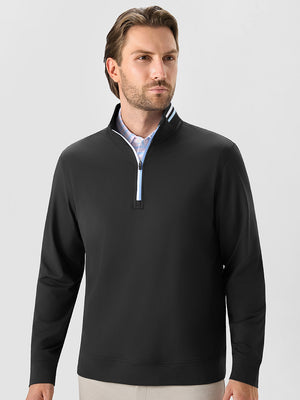 4-Way Stretch Ribbed 1/4 Zip Sweatshirt