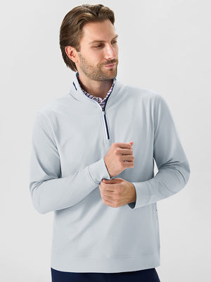 4-Way Stretch Ribbed 1/4 Zip Sweatshirt