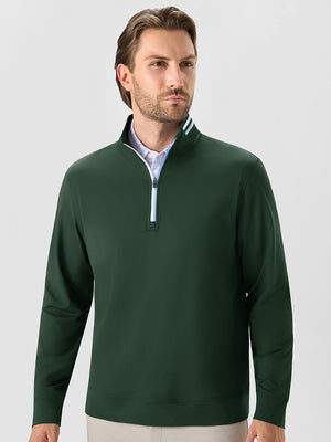 4-Way Stretch Ribbed 1/4 Zip Sweatshirt