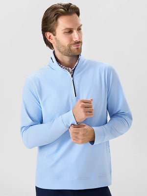 4-Way Stretch Ribbed 1/4 Zip Sweatshirt