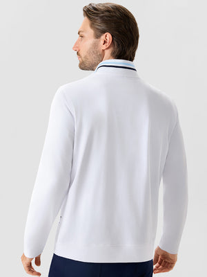 4-Way Stretch Ribbed 1/4 Zip Sweatshirt