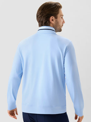 4-Way Stretch Ribbed 1/4 Zip Sweatshirt