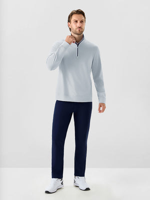 4-Way Stretch Ribbed 1/4 Zip Sweatshirt