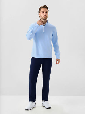 4-Way Stretch Ribbed 1/4 Zip Sweatshirt