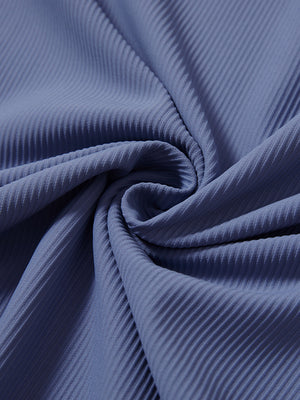 Ribbed Texture Nylon Quarter Zip Pullover