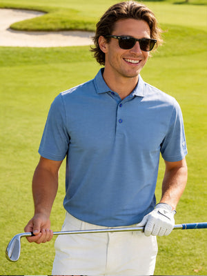 Pinstripe Jersey Performance Polo