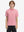 Front half-body shot of youth in red lobster performance print boys golf polo, highlighting design and fit